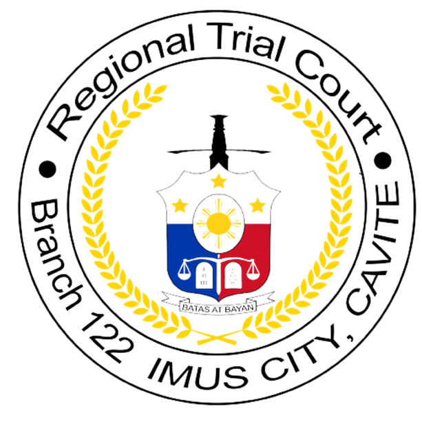 Regional Trial Court Branch 122 Imus Cavite Logo, RTC, Management Information System, MIS, Record-Keeping