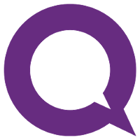 Quantrics logo, a company specializing in customer experience and business process outsourcing
